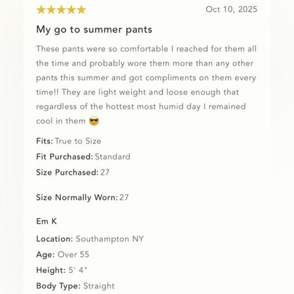 NWT Size 32 Tall -The Colette Linen blend Full Length Wide Leg Pants (US$ 148) - Picture 5 of 15